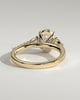 Arabella - Oval Trilogy with Side Stones - 18k Yellow Gold