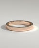 Arden - Classic Hidden Pave Flat Cigar Band Wedding Ring - 18k Rose Gold