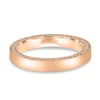 Arden - Cigar Band with Hidden Pav Detail - 18k Rose Gold