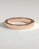 Arden - Classic Hidden Pave Flat Cigar Band Wedding Ring - 18k Rose Gold