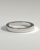 Arden - Classic Hidden Pave Flat Cigar Band Wedding Ring - 18k White Gold