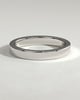 Arden - Classic Hidden Pave Flat Cigar Band Wedding Ring - 18k White Gold