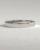 Arden - Classic Hidden Pave Flat Cigar Band Wedding Ring - 18k White Gold