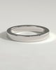 Arden - Classic Hidden Pave Flat Cigar Band Wedding Ring - 18k White Gold