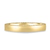 Arden - Cigar Band with Hidden Pav Detail - 18k Yellow Gold