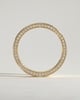 Arden - Classic Hidden Pave Flat Cigar Band Wedding Ring - 18k Yellow Gold