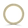 Arden - Cigar Band with Hidden Pav Detail - 18k Yellow Gold