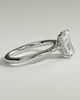 Ari - 4 Claw Radiant Solitaire with Hidden Halo - 18k White Gold
