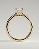 Ari - 4 Claw Radiant Solitaire with Hidden Halo - 18k Yellow Gold