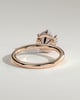 Aria - 6 Claw Round Solitaire with Hidden Halo - 18k Rose Gold