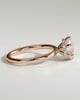 Aria - 6 Claw Round Solitaire with Hidden Halo - 18k Rose Gold