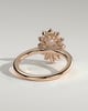 Arielle - Oval Halo with Cathedral Setting - 18k Rose Gold