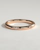 Arizona - Classic Clustered Hammer Set Wedding Ring - 18k Rose Gold