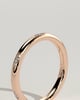 Arizona - Classic Clustered Hammer Set Wedding Ring - 18k Rose Gold