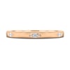 Arizona - Hammer Set Cluster Wedding Ring - 18k Rose Gold