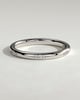 Arizona - Classic Clustered Hammer Set Wedding Ring - 18k White Gold