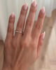 Arizona - Classic Clustered Hammer Set Wedding Ring - 18k White Gold