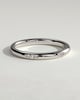 Arizona - Classic Clustered Hammer Set Wedding Ring - 18k White Gold
