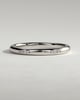 Arizona - Classic Clustered Hammer Set Wedding Ring - 18k White Gold