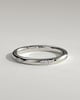 Arizona - Classic Clustered Hammer Set Wedding Ring - 18k White Gold