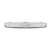 Arizona - Hammer Set Cluster Wedding Ring - 18k White Gold