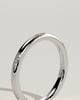 Arizona - Classic Clustered Hammer Set Wedding Ring - 18k White Gold
