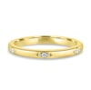 Arizona - Hammer Set Cluster Wedding Ring - 18k Yellow Gold