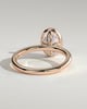 Armani - Bezel Set Oval Solitaire - 18k Rose Gold