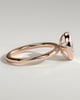 Armani - Bezel Set Oval Solitaire - 18k Rose Gold