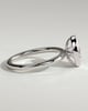 Armani - Bezel Set Oval Solitaire - 18k White Gold