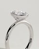 Armani - Bezel Set Oval Solitaire - 18k White Gold