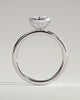 Armani - Bezel Set Oval Solitaire - 18k White Gold