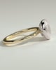 Armani - Bezel Set Oval Solitaire - 18k Yellow Gold / 18k White Gold