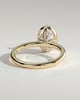 Armani - Bezel Set Oval Solitaire - 18k Yellow Gold