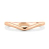 Ashton - Plain Wedding Ring - 18k Rose Gold Curved