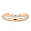 Ashton - Plain Wedding Ring - 18k Rose Gold Curved