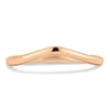 Ashton - Plain Wedding Ring - 18k Rose Gold Curved