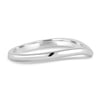 Ashton - Plain Wedding Ring - 18k White Gold Curved
