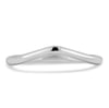 Ashton - Plain Wedding Ring - 18k White Gold Curved