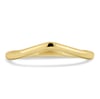 Ashton - Plain Wedding Ring - 18k Yellow Gold Curved