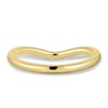 Ashton - Plain Wedding Ring - 18k Yellow Gold Curved