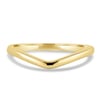 Ashton - Plain Wedding Ring - 18k Yellow Gold Curved
