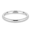 Ashton - Plain Wedding Ring - 18k White Gold Straight