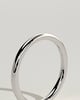 Ashton - Classic Plain Band Wedding Ring - 18k White Gold Straight