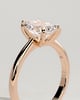 Aspen  5 Claw Pear Solitaire - 18k Rose Gold