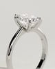 Aspen  5 Claw Pear Solitaire - 18k White Gold