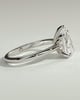 Aspen  5 Claw Pear Solitaire - 18k White Gold