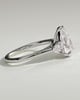 Astrid - Pear Claw Trilogy with Pear Side Stones and Cathedral Setting Engagement Ring - 18k White Gold