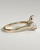 Astrid - Pear Claw Trilogy with Pear Side Stones and Cathedral Setting Engagement Ring - 18k Yellow Gold