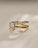 Athena - Double Band Oval Solitaire Lifestyle Image